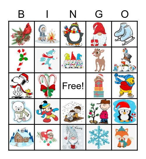 Winter Bingo Card