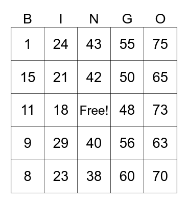 PCBingo_351182 Bingo Card