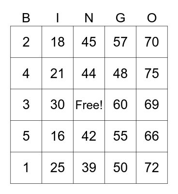 P C B I N G O_358832 Bingo Card