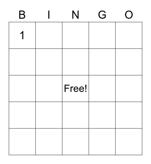 PCBINGO_808246 Bingo Card