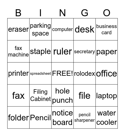 OFFICE BINGO Card