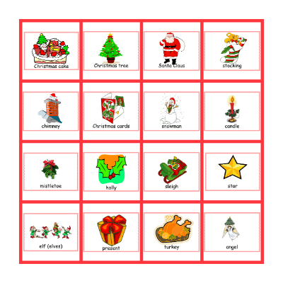 Merry Christmas! Bingo Card