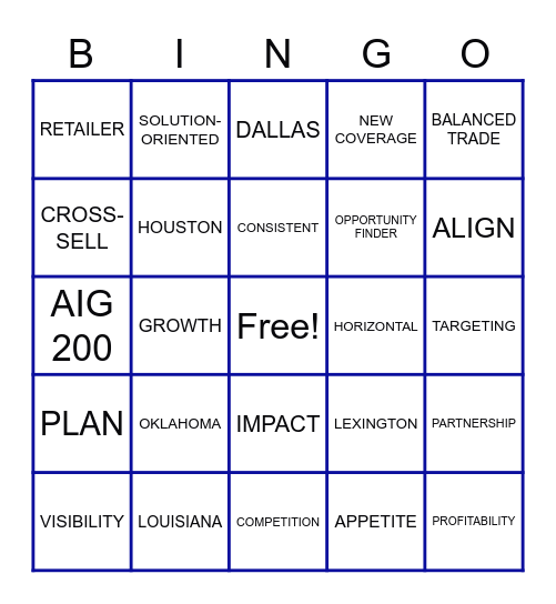 2022 South Central Zone Planning Discussion Bingo Card