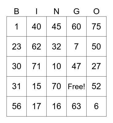 PCBingo_814066 Bingo Card
