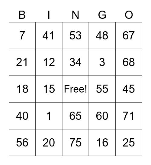 PCBingo_354766 Bingo Card