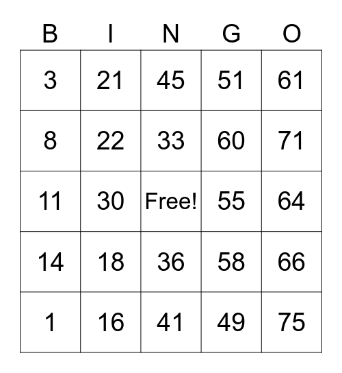 PCBingo_353015 Bingo Card