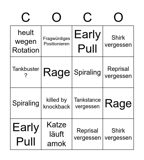 Coco Special Bingo Card