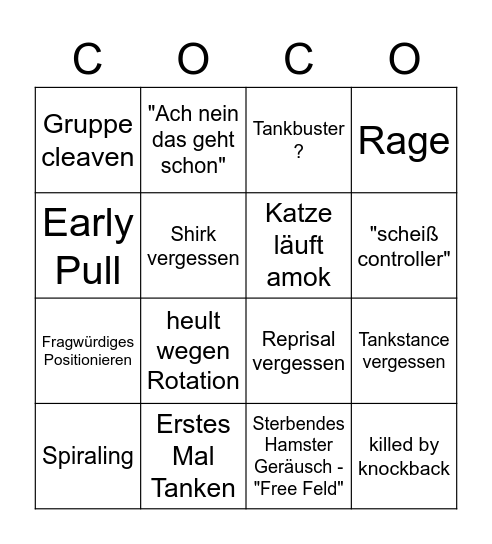 Coco Special Bingo Card