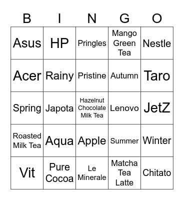 Ilsavane Bingo Card