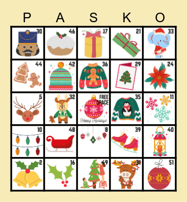 "MagCAHSama sa nagliliwanag na FAHSSko" Bingo Card