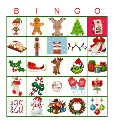 Holiday Bingo Card