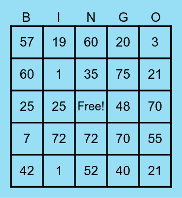 PCBingo_359889 Bingo Card