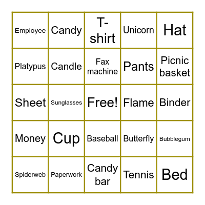 PINNACLE BANK BINGO Card
