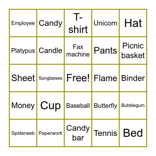 PINNACLE BANK BINGO Card