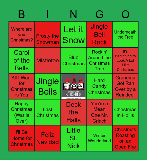 Holiday Bingo Bash Bingo Card
