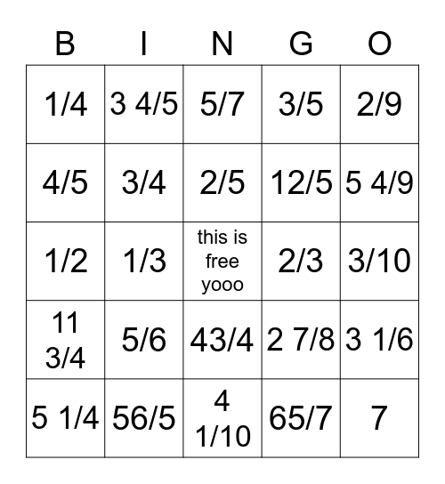 averys bingo board yuh yuh Bingo Card