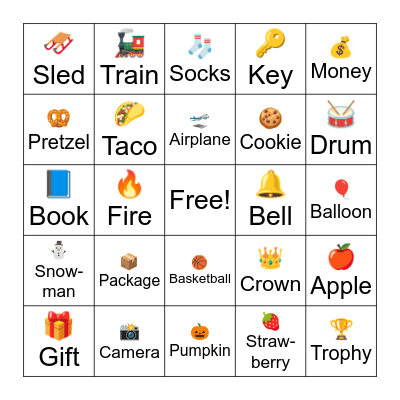 NSBE Emoji Bingo Card