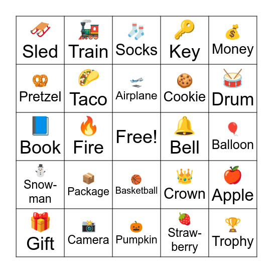 NSBE Emoji Bingo! Bingo Card