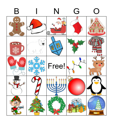 Holiday Bingo Card