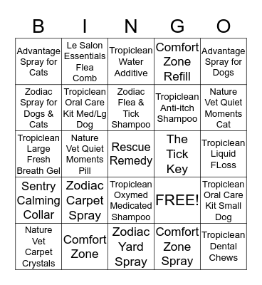 WEEK #1 Bingo Card