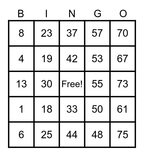 PCBINGO_360249 Bingo Card