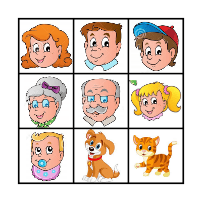 Family Bingo Card
