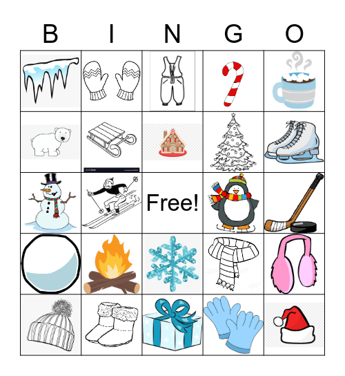 Winter Bingo Card