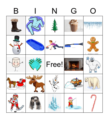 Winter Bingo Card