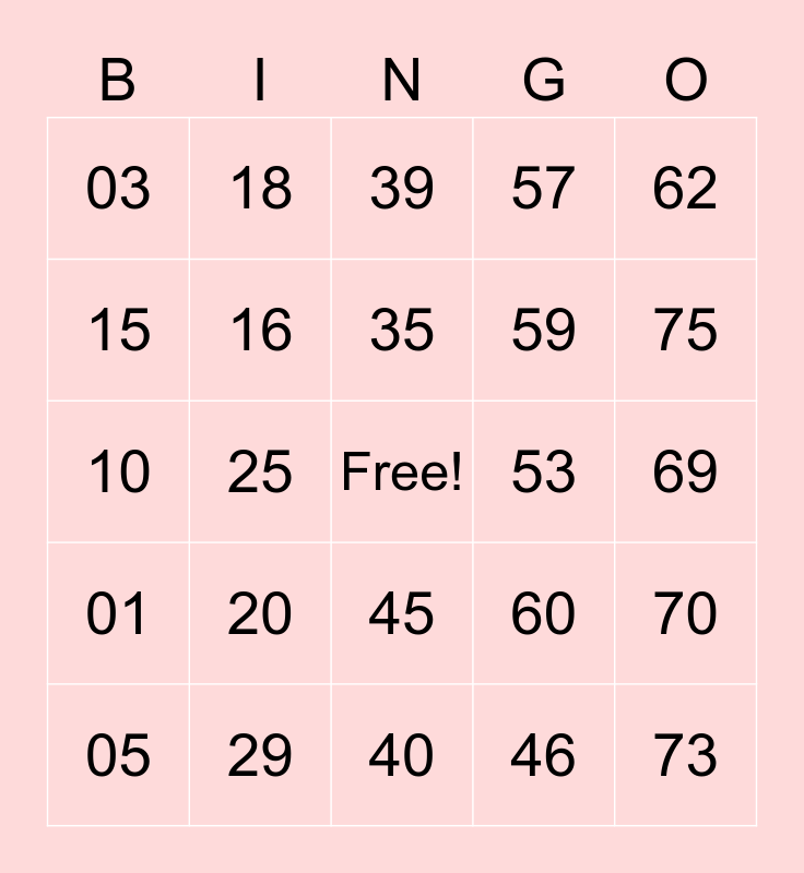 PCBINGO_360848 Bingo Card
