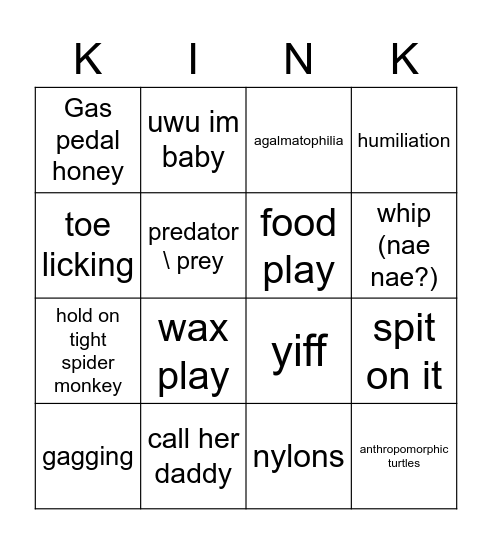 KINGO Bingo Card