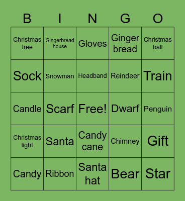 Christmas- BINGO Card