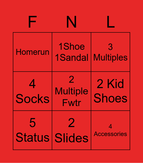 December Bingo Card