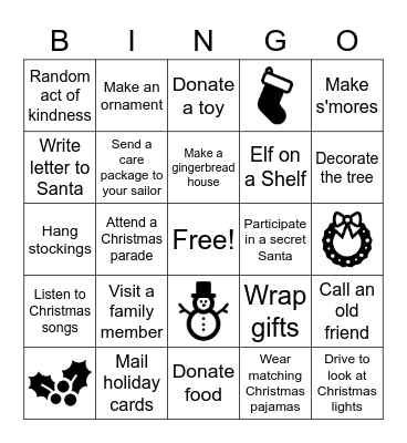 Vinson FRG Nice Bingo Card