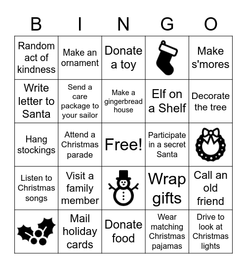 Vinson FRG Nice Bingo Card
