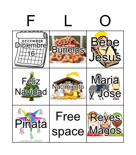 Christmas in Mexico - Valeria Tirado Bingo Card