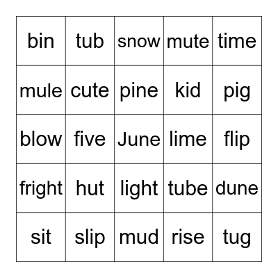 seedbed b1 l1l2 Bingo Card