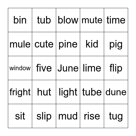 seedbed b1 l1l2 Bingo Card