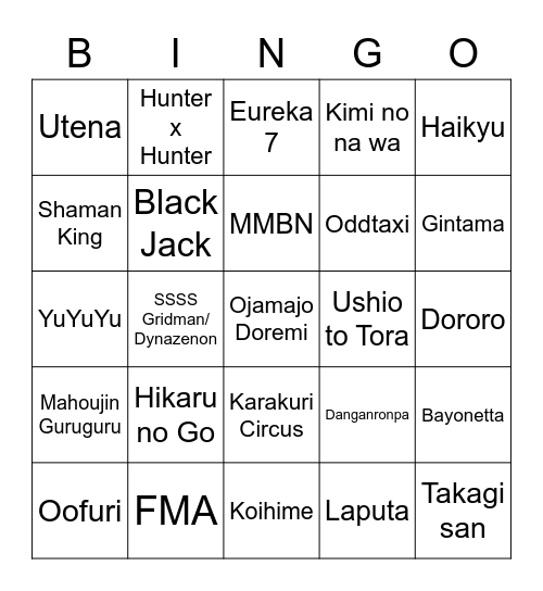 The "I will buy into any of these if any of these got announced" Bingo Card