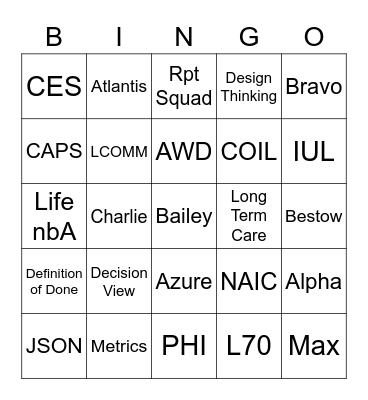 Life IT Tribe - 2022 Bingo Card