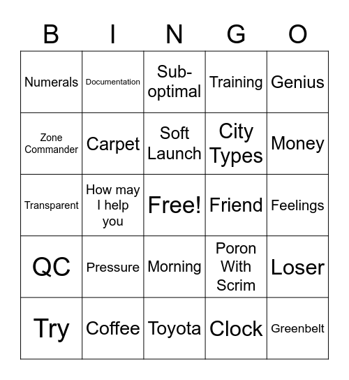 Good Bye Tension, Hellooooo Pension Bingo Card