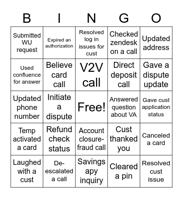 Relentless Bingo Card