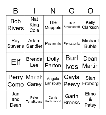Christmas Bingo 2 Bingo Card