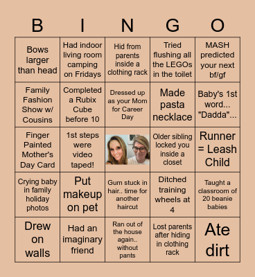 Baby Bingo Card