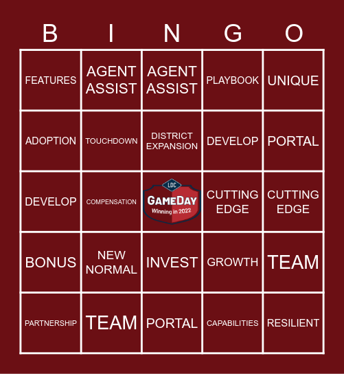 2022 LDC BINGO Card
