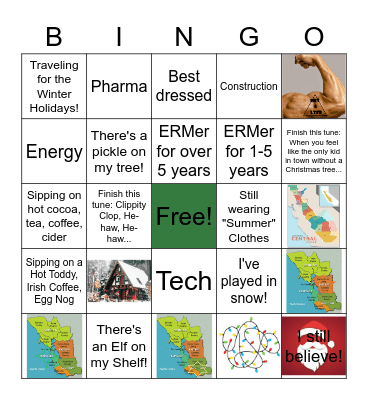 Virtual Holiday BINGO! Bingo Card