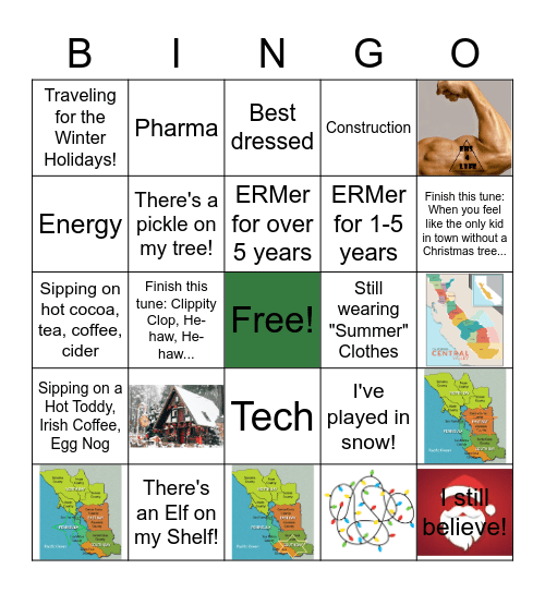 Virtual Holiday BINGO! Bingo Card