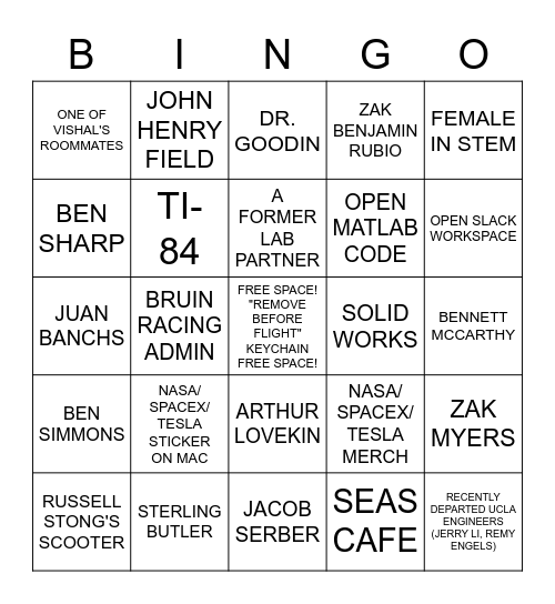 WINTER 2022 ULTIMATE MAE BINGO Card