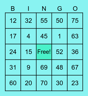 PCBINGO_359364 Bingo Card
