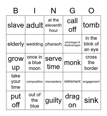 BINGO Card