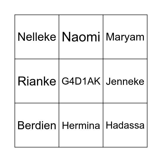 Sinterklaas - BINGO Card